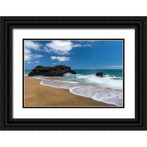 Slow Motion II Black Ornate Wood Framed Art Print with Double Matting by Head, Danny