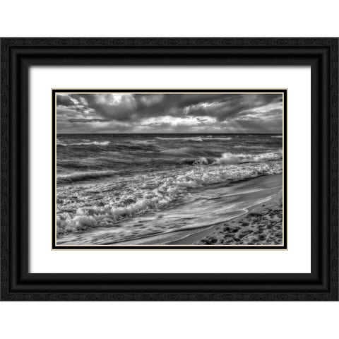 Hollywood Beach Florida  I Black Ornate Wood Framed Art Print with Double Matting by Kearney, Franklin