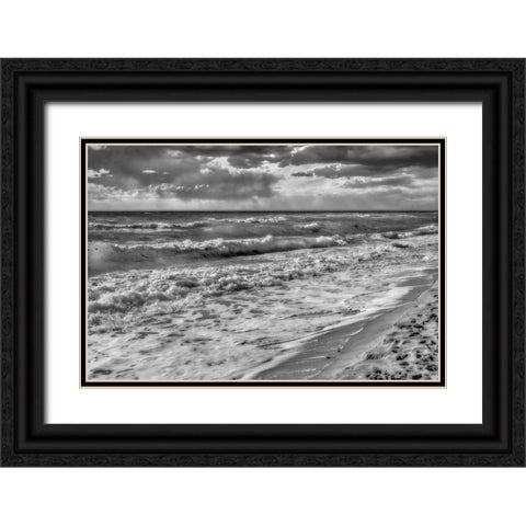 Hollywood Beach Florida  III Black Ornate Wood Framed Art Print with Double Matting by Kearney, Franklin