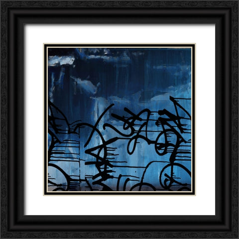 Blurb II Black Ornate Wood Framed Art Print with Double Matting by Smith, Karen