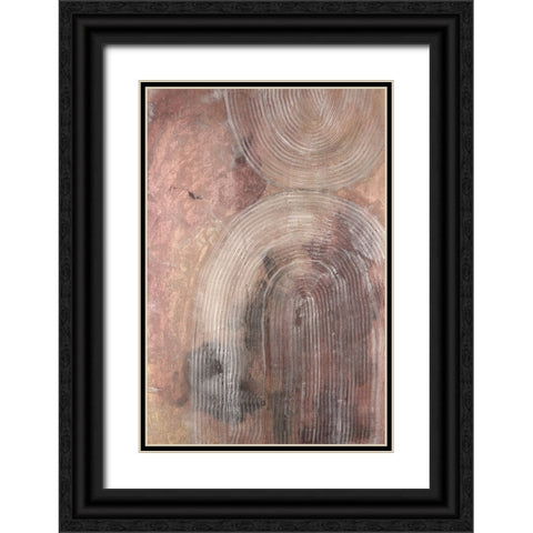 Century Hues I Black Ornate Wood Framed Art Print with Double Matting by Lam, Vanna