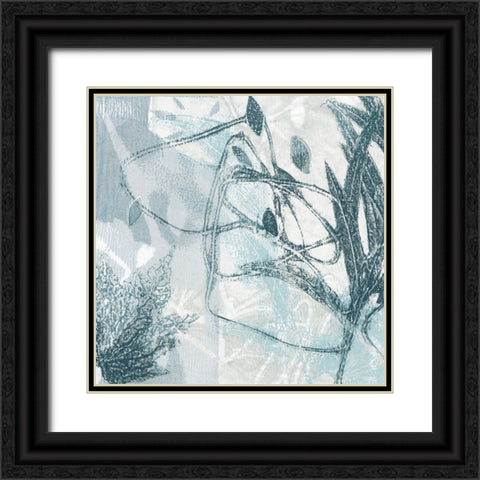 Frond Impressions I Black Ornate Wood Framed Art Print with Double Matting by Barnes, Victoria