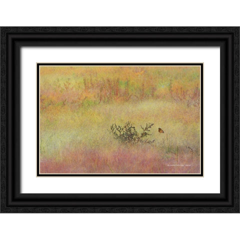Koshia in Muhly Grass Black Ornate Wood Framed Art Print with Double Matting by Vest, Chris