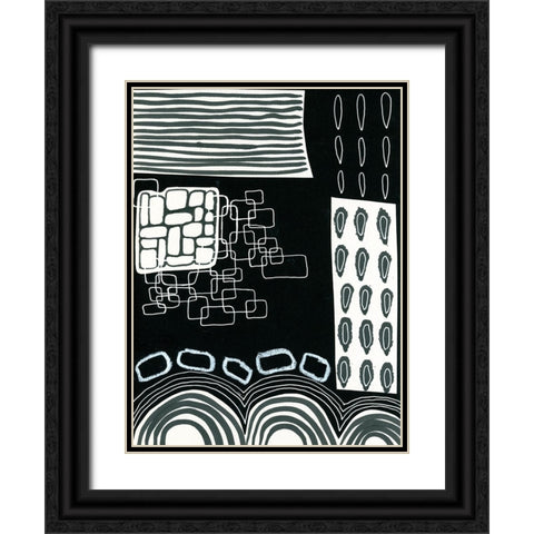 BAndW Fun IV Black Ornate Wood Framed Art Print with Double Matting by Moore, Regina