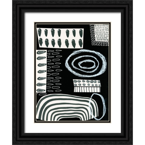 BAndW Fun VI Black Ornate Wood Framed Art Print with Double Matting by Moore, Regina