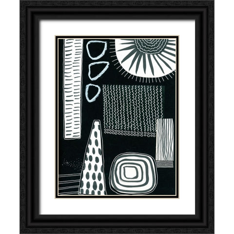 BAndW Fun IX Black Ornate Wood Framed Art Print with Double Matting by Moore, Regina