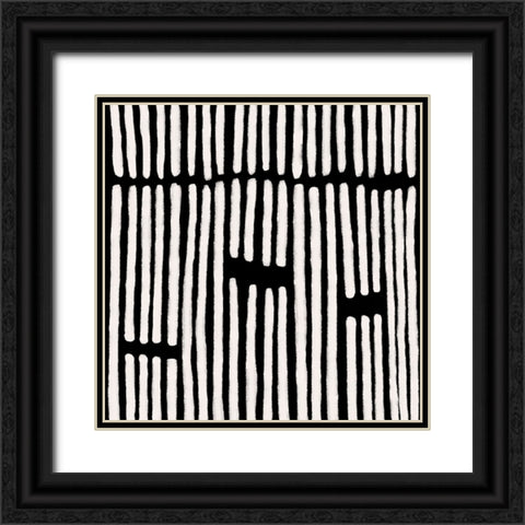 Dizziness II Black Ornate Wood Framed Art Print with Double Matting by Moore, Regina
