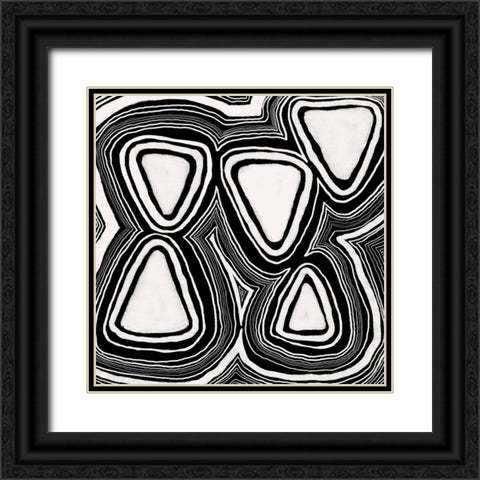 Dizziness V Black Ornate Wood Framed Art Print with Double Matting by Moore, Regina