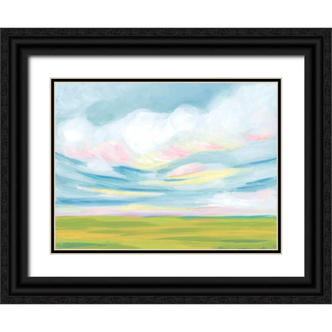Dreamy Fields II Black Ornate Wood Framed Art Print with Double Matting by Vess, June Erica