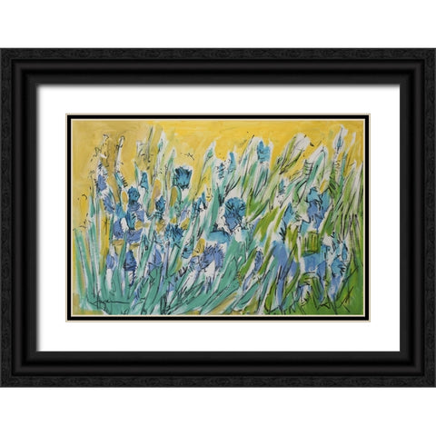 Join Me in the Meadow Black Ornate Wood Framed Art Print with Double Matting by Fagan, Dorothy