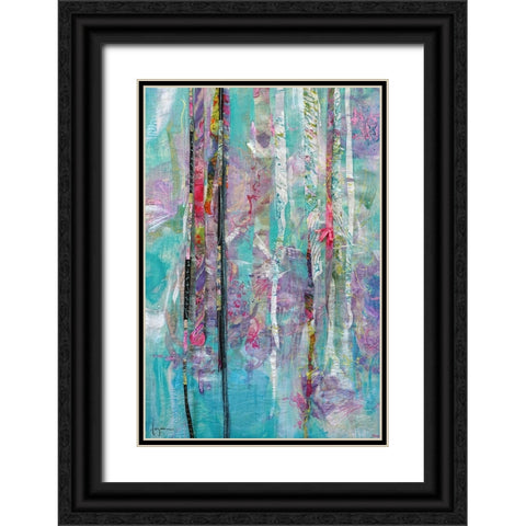 Bloom Shimmer Sparkle  II Black Ornate Wood Framed Art Print with Double Matting by Fagan, Dorothy