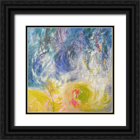 Joind We Light the Night Black Ornate Wood Framed Art Print with Double Matting by Fagan, Dorothy