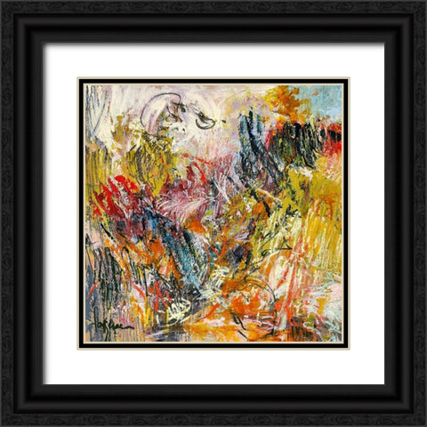 Primal Flame II Black Ornate Wood Framed Art Print with Double Matting by Fagan, Dorothy