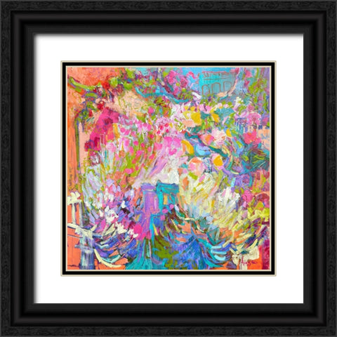 A Tangerine Dream Black Ornate Wood Framed Art Print with Double Matting by Fagan, Dorothy