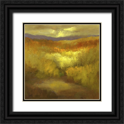 The Autumn Mountains II Black Ornate Wood Framed Art Print with Double Matting by Finch, Sheila