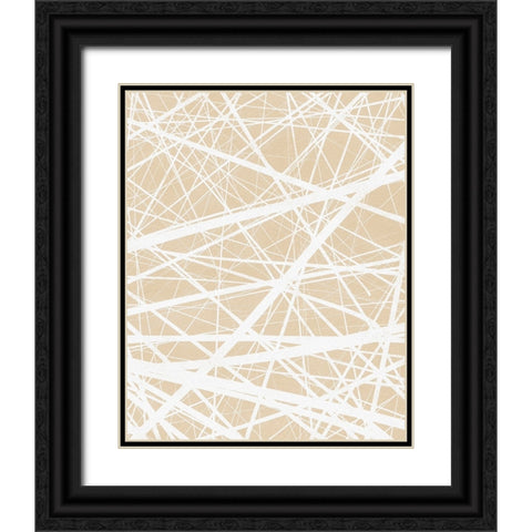 Vertical  Modern Batik  II Black Ornate Wood Framed Art Print with Double Matting by Saunders, Alonzo