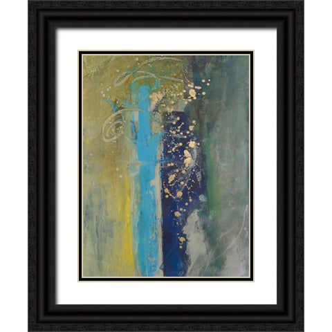 Embellished Journey II Black Ornate Wood Framed Art Print with Double Matting by Combs, Joyce