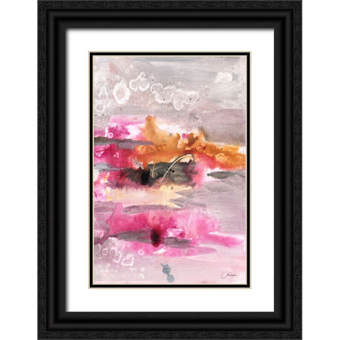Oh Joy I Black Ornate Wood Framed Art Print with Double Matting by Combs, Joyce