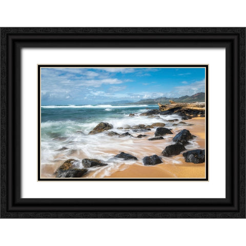 Sunny Retreat I Black Ornate Wood Framed Art Print with Double Matting by Head, Danny