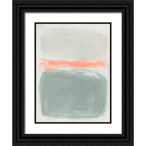 Fog Shapes II Black Ornate Wood Framed Art Print with Double Matting by Vess, June Erica