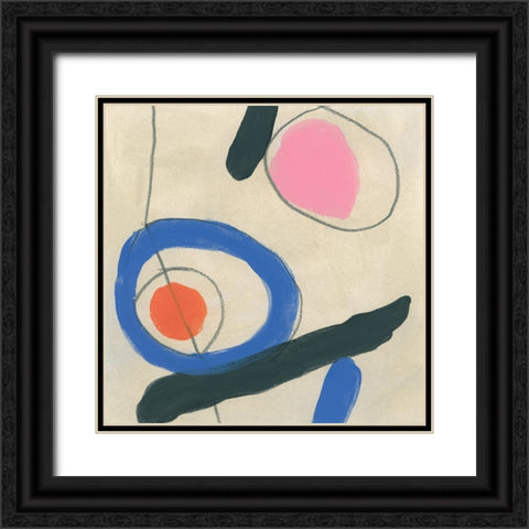 Dreaming Miro I Black Ornate Wood Framed Art Print with Double Matting by Vess, June Erica