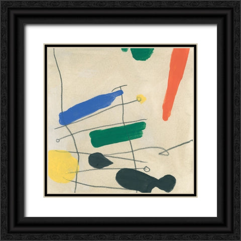 Dreaming Miro III Black Ornate Wood Framed Art Print with Double Matting by Vess, June Erica