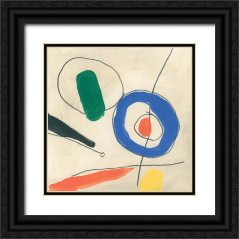Dreaming Miro VII Black Ornate Wood Framed Art Print with Double Matting by Vess, June Erica