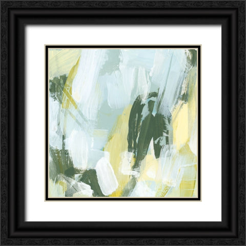 Citron Maze II Black Ornate Wood Framed Art Print with Double Matting by Vess, June Erica