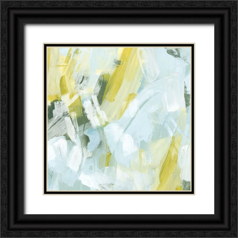 Citron Maze IV Black Ornate Wood Framed Art Print with Double Matting by Vess, June Erica