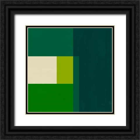 Emerald Centerpoint II Black Ornate Wood Framed Art Print with Double Matting by Vess, June Erica