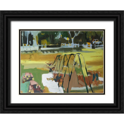 Swings Black Ornate Wood Framed Art Print with Double Matting by Ferrell, Erin McGee