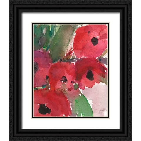 Behind the Meaning of Tulips II Black Ornate Wood Framed Art Print with Double Matting by Dixon, Samuel
