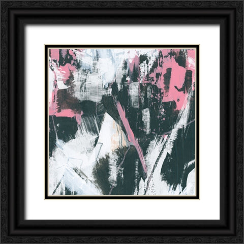 Graffiti Kiss III Black Ornate Wood Framed Art Print with Double Matting by Vess, June Erica