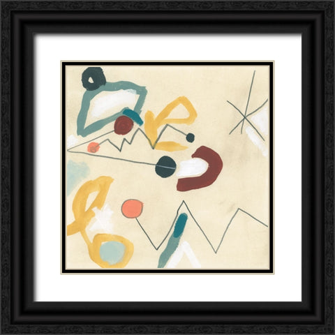 Ahora Mismo II Black Ornate Wood Framed Art Print with Double Matting by Vess, June Erica