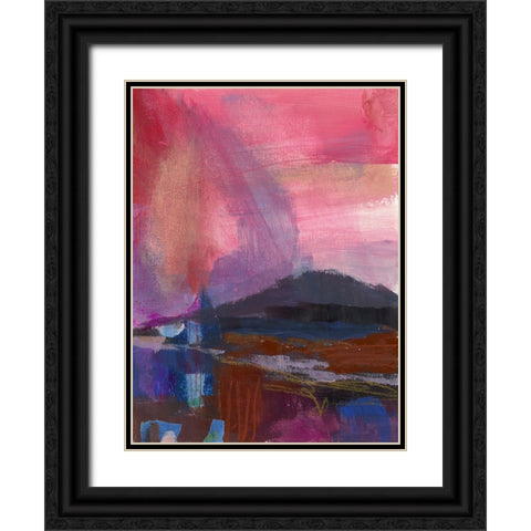 Carmine Skies  III Black Ornate Wood Framed Art Print with Double Matting by Quin, Marabeth