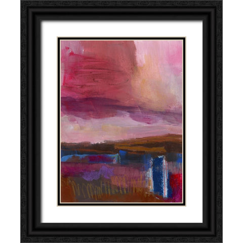 Carmine Skies  IV Black Ornate Wood Framed Art Print with Double Matting by Quin, Marabeth