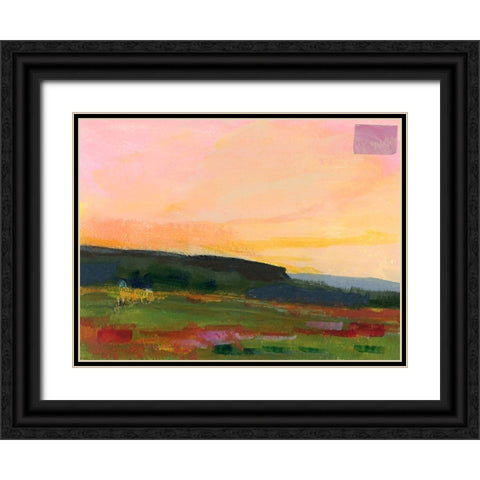 The Western Sky II Black Ornate Wood Framed Art Print with Double Matting by Quin, Marabeth