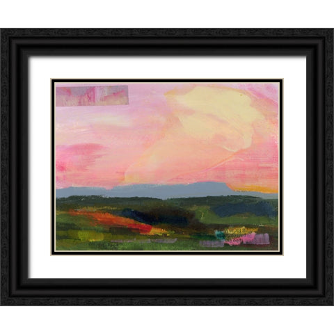 The Western Sky III Black Ornate Wood Framed Art Print with Double Matting by Quin, Marabeth