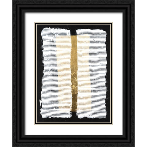 White Pillars I Black Ornate Wood Framed Art Print with Double Matting by Willett, Michael