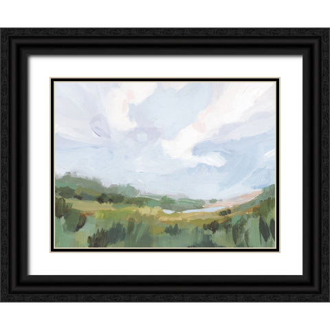 Soft And Dreamy Fields II Black Ornate Wood Framed Art Print with Double Matting by Barnes, Victoria