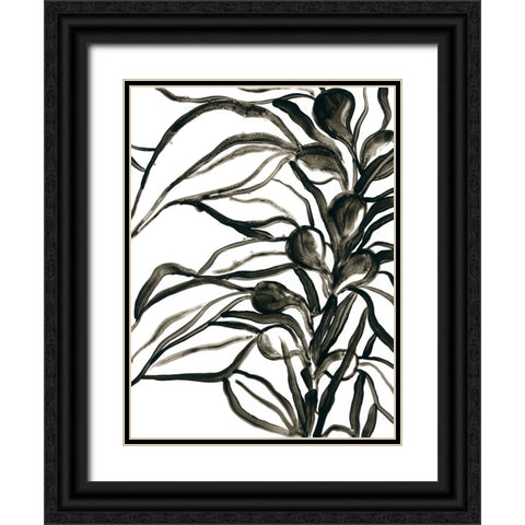 Kelp Contour I Black Ornate Wood Framed Art Print with Double Matting by Vess, June Erica