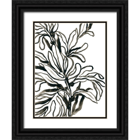 Kelp Contour II Black Ornate Wood Framed Art Print with Double Matting by Vess, June Erica