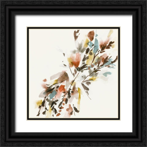 Harvest Bouquet II Black Ornate Wood Framed Art Print with Double Matting by Wang, Melissa