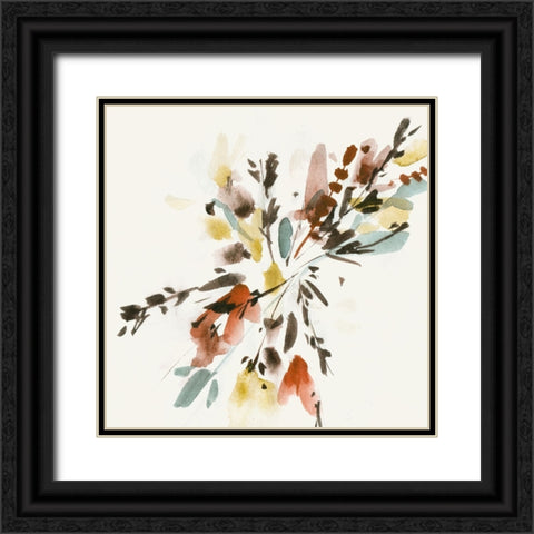 Harvest Bouquet VI Black Ornate Wood Framed Art Print with Double Matting by Wang, Melissa