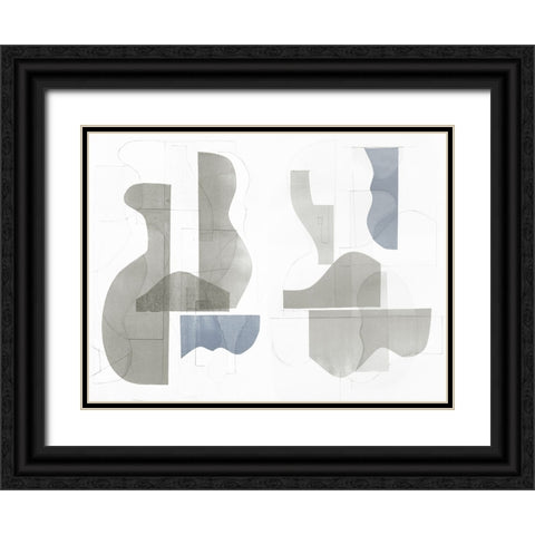 Custom Pottery Forms I Black Ornate Wood Framed Art Print with Double Matting by Delamater, Rob