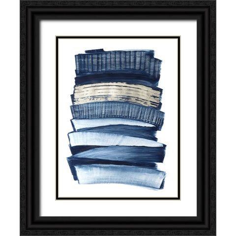 Lineups I Black Ornate Wood Framed Art Print with Double Matting by Lam, Vanna