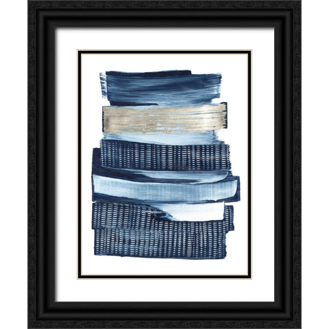 Lineups II Black Ornate Wood Framed Art Print with Double Matting by Lam, Vanna