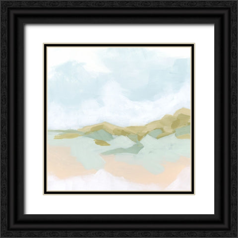 Sandbar Clouds II Black Ornate Wood Framed Art Print with Double Matting by Vess, June Erica