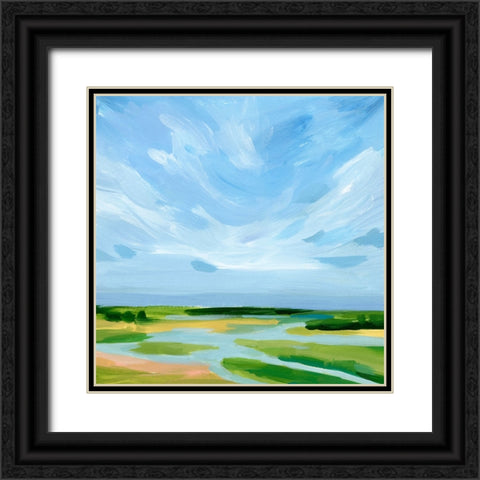 Marshy Coast II Black Ornate Wood Framed Art Print with Double Matting by Barnes, Victoria