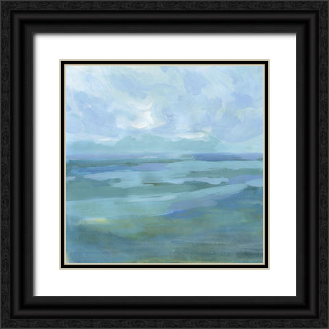 Ocean Skies I Black Ornate Wood Framed Art Print with Double Matting by Barnes, Victoria